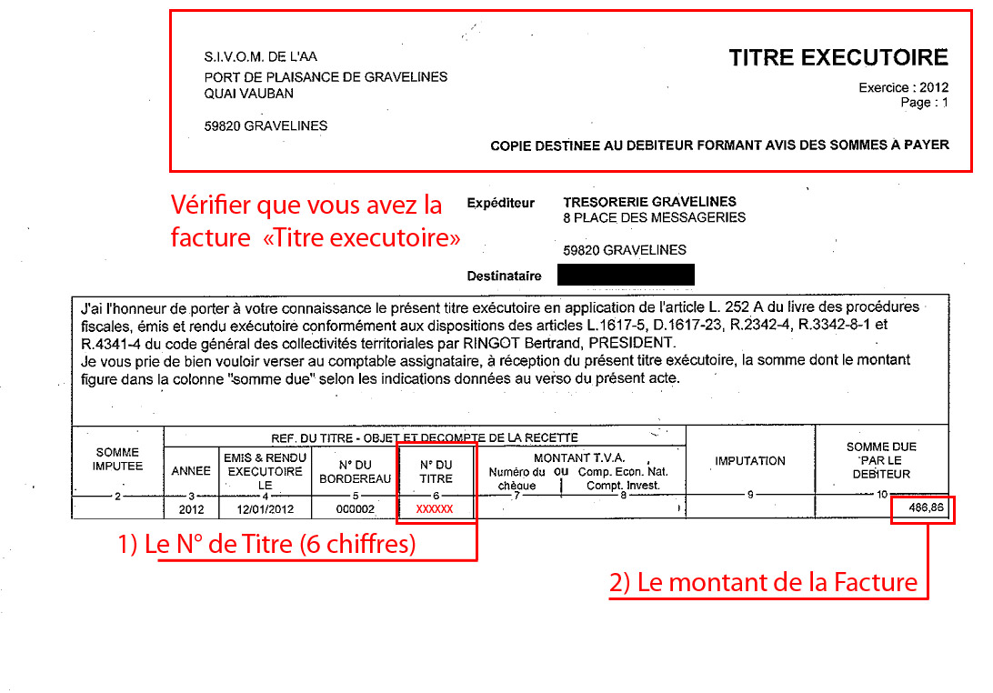 Paiement en ligne - Gravelines